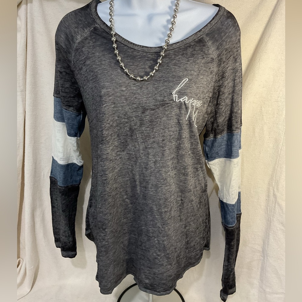 Burnout Color Block Top